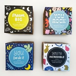 Thoughtfulls Pop-Open Cards For Kids 4-Pack Dream Big You Rock You Can Do It Etc
